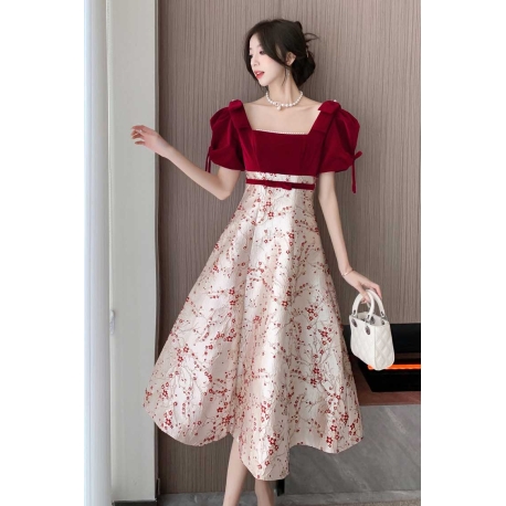 dress wanita korea D7740