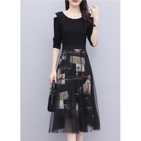 dress wanita korea D7208