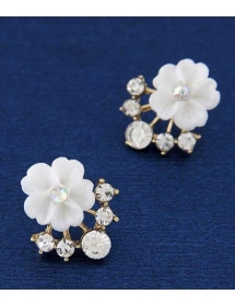 anting wanita motif bunga TT0348