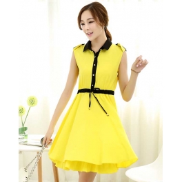 dress wanita tanpa lengan D2060