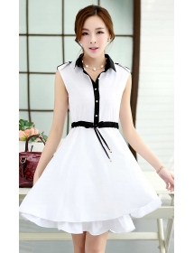 dress wanita tanpa lengan D2061