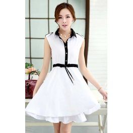 dress wanita tanpa lengan D2061