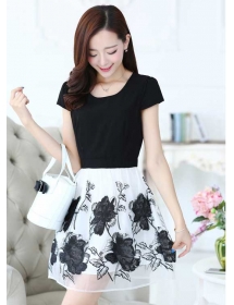 dress wanita korea D2081