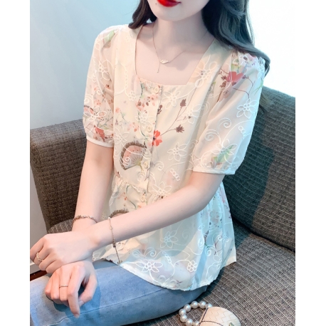 blouse  wanita korea T7935