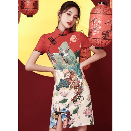 dress cheongsam import D7873