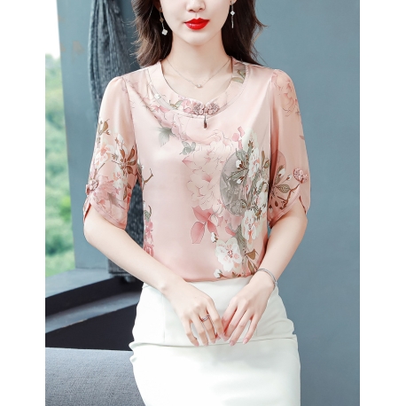 blouse wanita korea T7716