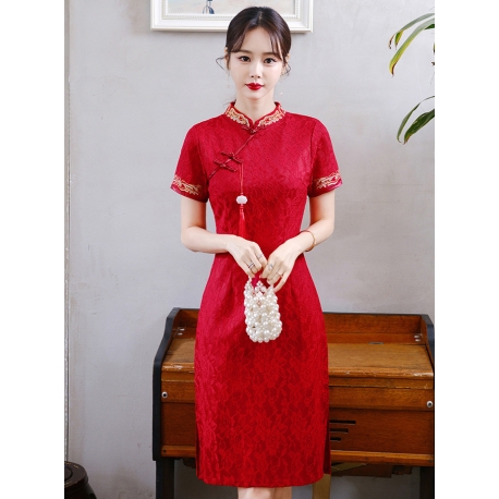 dress cheongsam import D7860