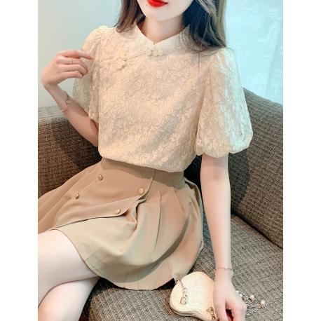 blouse cheongsam wanita korea T8040