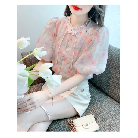 blouse cheongsam wanita korea T8040