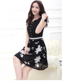 dress wanita import D2238