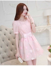 dress wanita korea D2239