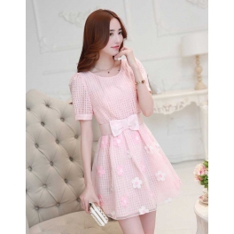 dress wanita korea D2239