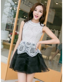 dress wanita korea D2265