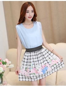 dress wanita korea D2266