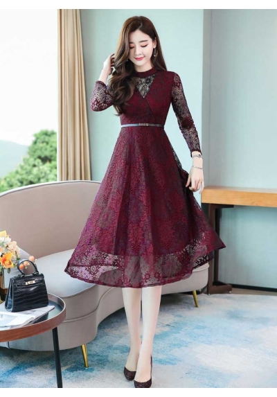 dress wanita korea D8005