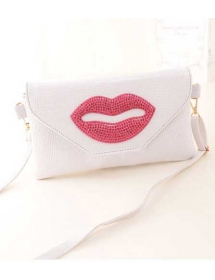 tas pesta motif bibir Bag831