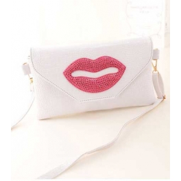 tas pesta motif bibir Bag831