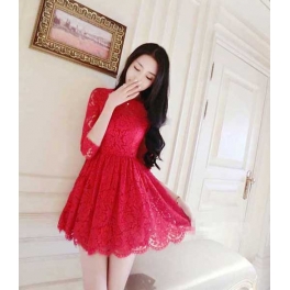 dress brukat import D2243