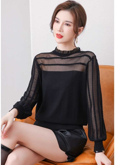 blouse rajut wanita import T8103