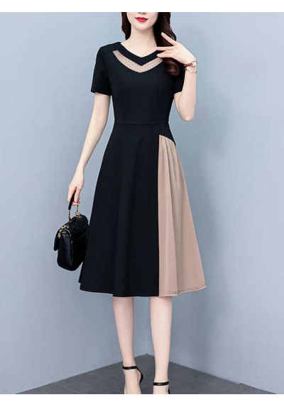 dress wanita korea D7977