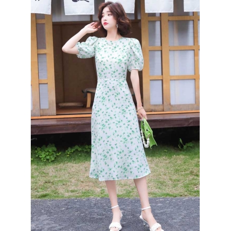 dress wanita korea D7954