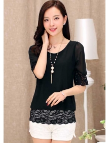 blouse chiffon import T2246