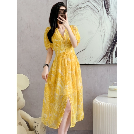 long dress wanita korea D7991