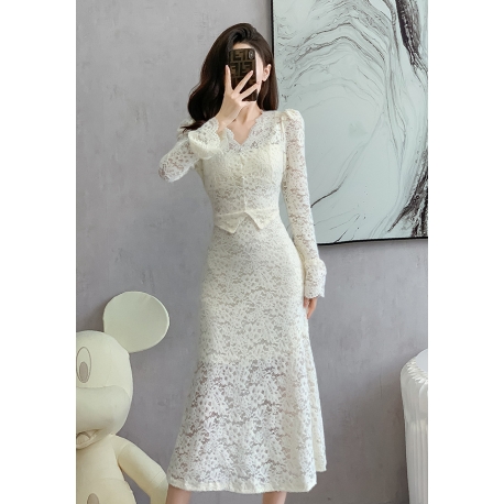 dress wanita korea D7425