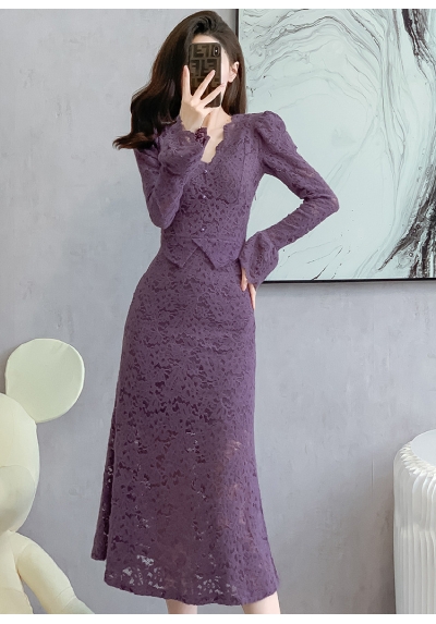 long dress wanita korea D8056