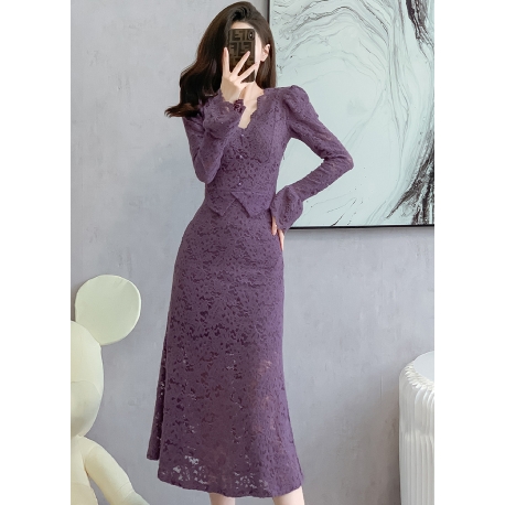 long dress wanita korea D8056