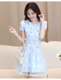 dress wanita korea D2287