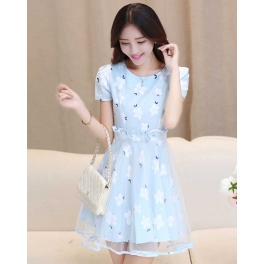 dress wanita korea D2287