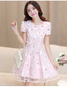 dress wanita korea D2288