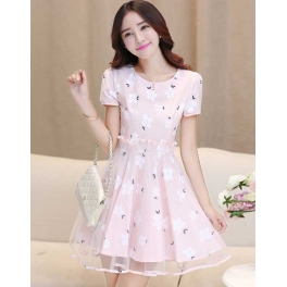 dress wanita korea D2288