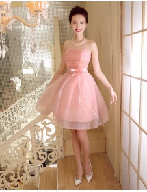 dress pesta model kemben D2290