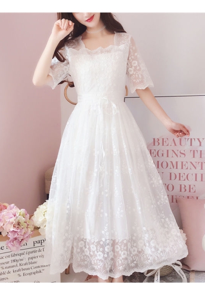 long dress wanita korea D7967