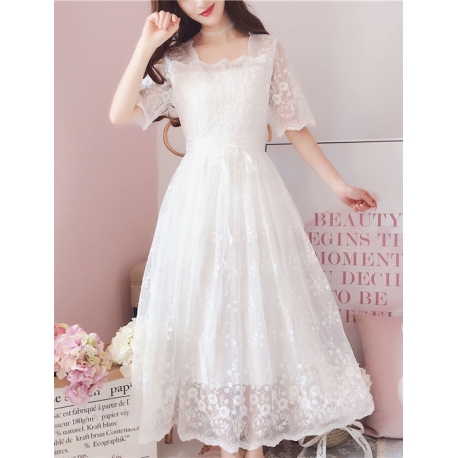 long dress wanita korea D7967