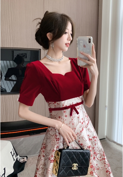 dress wanita korea D7977