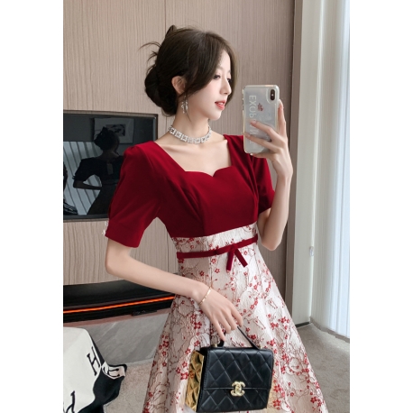 dress wanita korea D7977