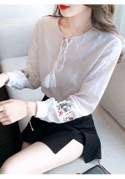 blouse wanita korea lengan panjang T8243