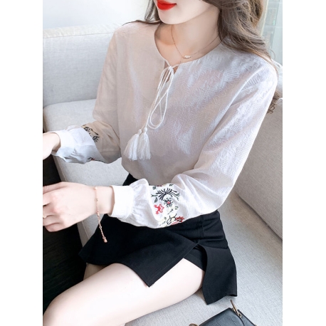 blouse wanita korea lengan panjang T8243