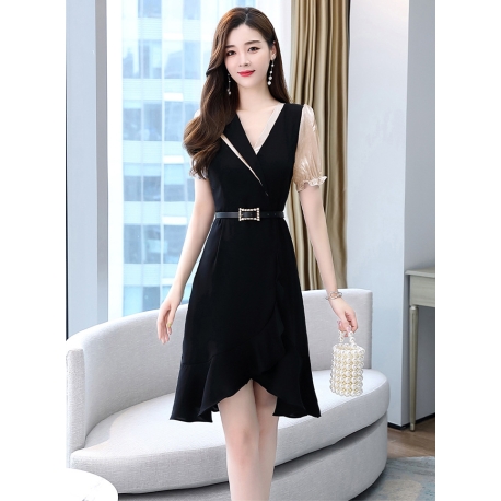 dress wanita korea D6638