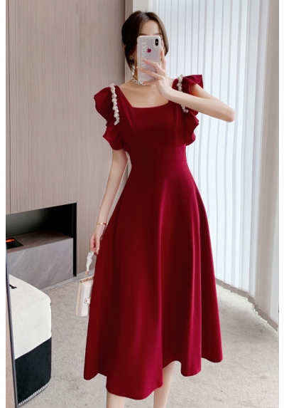 dress wanita korea import D8074