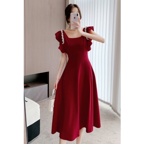 dress wanita korea import D8074