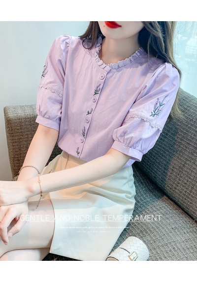 blouse wanita korea import T8125