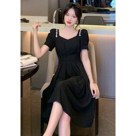 dress wanita korea D7627