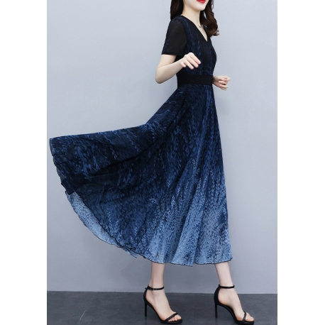 long dress wanita korea D8089