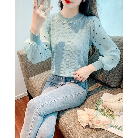 blouse  rajut wanita korea T8215