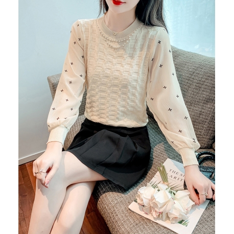 blouse  rajut wanita korea T8274