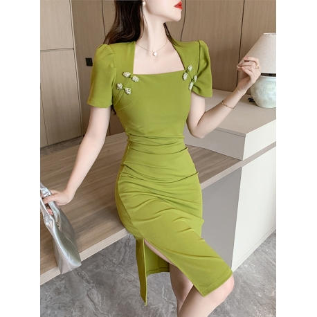 dress wanita korea import  D8087